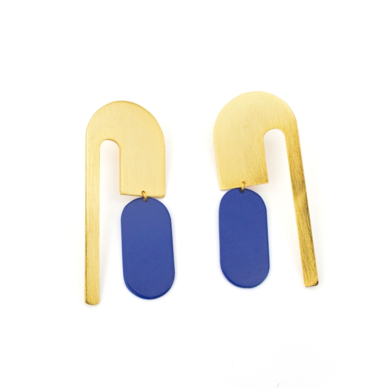 Oxna Gold Plated Statement Earrings